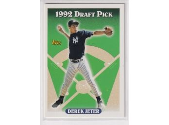 1993 Topps 1992 Draft Pick Derek Jeter Rookie