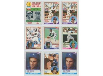 Lot Of 9 1979-1983 Topps Baseball Cards Featuring HOF