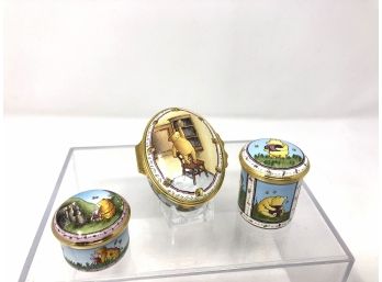 Collection Of Halcyon Days Winnie The Pooh Trinket Boxes