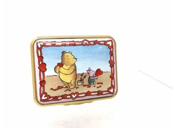 Halcyon Days - Enamel Trinket Box - Winnie The Pooh - From The Heart