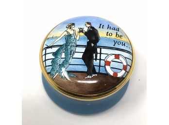 Halcyon Days Enamels Trinket Box 'It Had To Be You'