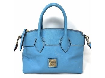 Dooney And Burke Small Turquoise Leather Handbag