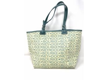 Dooney And Burke Handbag With All Over Print And Hearts