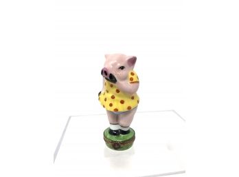 Limoges - Hand Painted - Pig