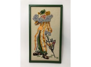 Vintage Clown Cross Stitch