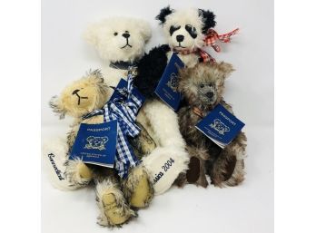 Collection Of Mohair Bears Made By Judy Senk - Made In USA - High Quality - Limited Edition