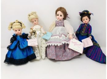 Collection Of Four Madame Alexander Dolls