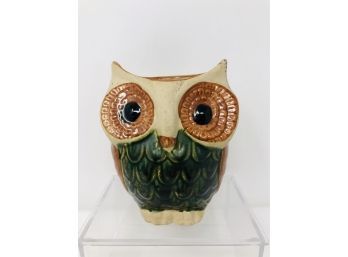 MCM 4.75' Pottery Owl Vase