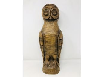 MCM 18' Hand Carved Wood Owl