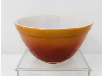 Vintage Pyrex  Red Orange Small Mixing Bowl