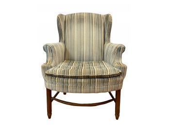 Vintage Upholstered Wingback Arm Chair