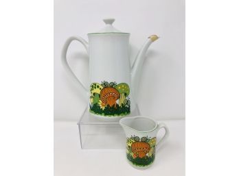 Vintage APrice Imports Tea Pot And Creamer