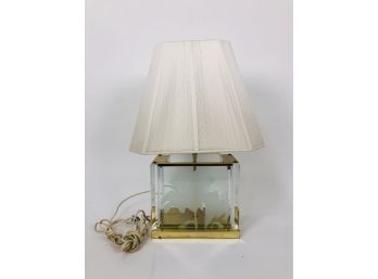 Fredrick Ramond, Inc Etched Glass Lamp