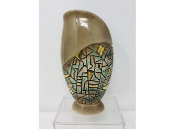 MCM Ceramic Embossed Vase