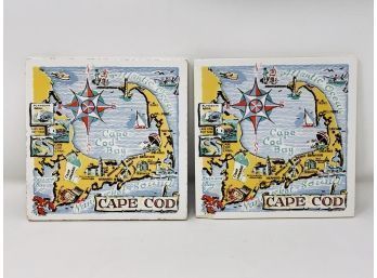 Pair Of Vintage Cape Cod Trivets