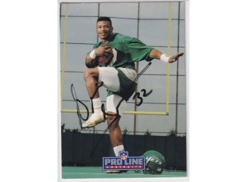 1991 NFL Pro Line Portraits Blair Thomas Autographed