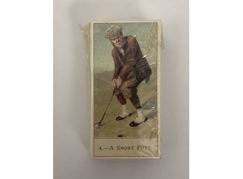 Sealed Large Set Of Golfer's Nostalgia Reprint Cope's Golfers Tobacco Cards