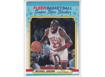 1988 Fleer Michael Jordan Super Star Sticker