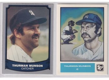 2 Thurman Munson Cards
