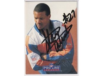1991 NFL Pro Line Portraits Steve Atwater Autographed National Convention Embossing