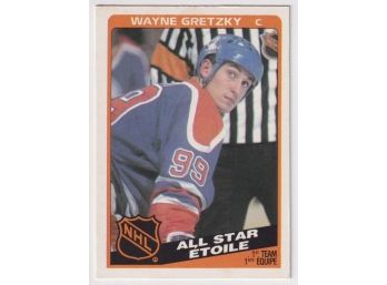1984 O-Pee-Chee Wayne Gretzky NHL All Star 1st Team