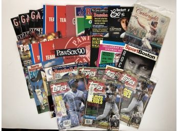 Large Collection Of Baseball Magazines