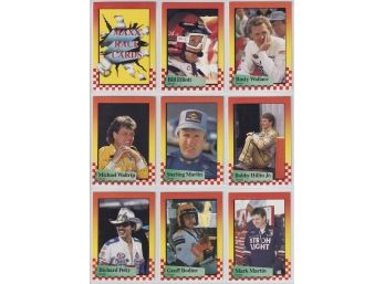 9 1989 Maxx Race Cards