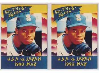 2 1991 Kalifornia Kardz Ken Griffey Jr. USA VS. Japan 1990 MVP Cards