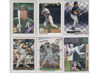 6 Assorted Jose Canseco Cards