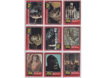 9 1976 Topps King Kong Cards