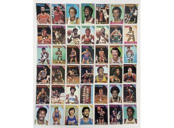 Large Lot Of 1975-76 Topps Basketball Cards