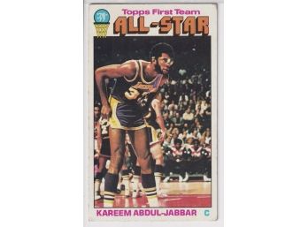 1976-77 Topps First Team All Star Kareem Abdul-Jabbar