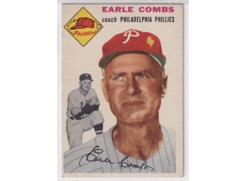 1954 Topps Earle Combs