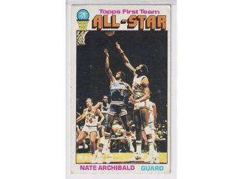 1976-77 Topps First Team All-Star Nate Archibald