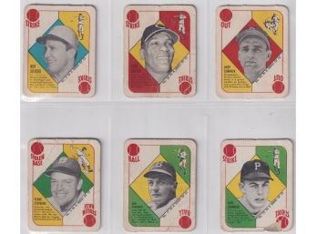 6 1951 Topps Game Cards