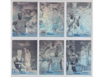 6 1992-93 Upper Deck Holographic Star Cards