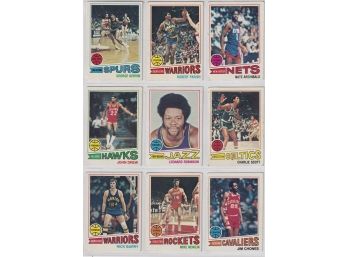 9 1977-78 Topps Basketball Cards