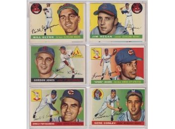 6 1955 Topps Baseball Cards
