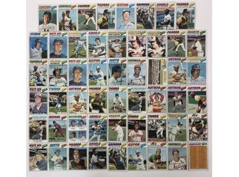 Large Lot Of 1977 Topps Baseball Cards