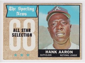 1968 Topps The Sporting News '68 All Star Selection Hank Aaron