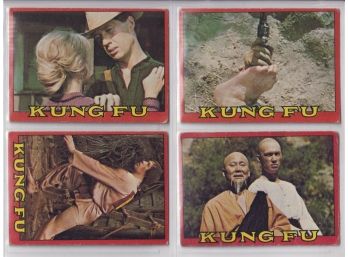 4 1973 Topps Kung Fu Cards