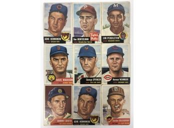 9 1953 Topps Baseball Cards