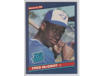 1986 Donruss Fred McGriff Rated Rookie