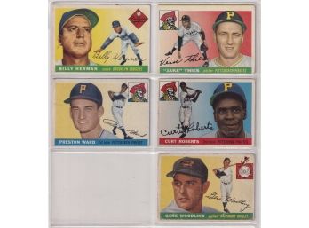 5 1955 Topps Baseball Cards
