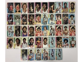 Large Lot Of 1976-77 Topps Basketball Cards