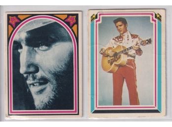 2 1978 Boxcar Enterprises Elvis Cards
