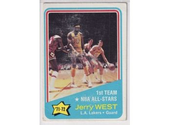 1972 Topps Basketball #164 Jerry West All-Stars