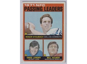 1972 Topps Football #4 Passing Leaders With Roger Staubach Rookie