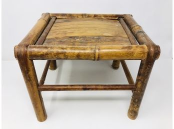 Small Bamboo Footstool