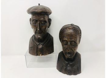 Carved Sculptures Of A French Couple